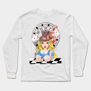 Alice Tea party Long Sleeve T-Shirt